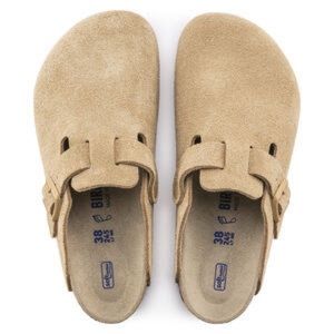 Birkenstock Boston Soft Footbed Latte Cream Monochromatic Suede 40